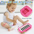 15Key Pocket Piano Mini Electronic Piano One Click Switching Between 3 Different Tones Illuminated Keys Music Instrument. 