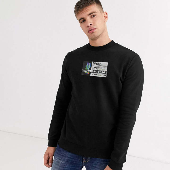 ELO HAS Apparel Men s Terrestrial Printed Long Sleeve Sweat Shirt For Men