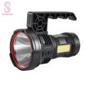 Heavy-duty Flashlight Portable Waterproof Camping Flashlight with Detachable Handle Rechargeable High Brightness 7 Adjustable Levels Ideal Outdoor Torch for Southeast Asian Buyers. 