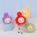 PinShang Cute Teletubbies Head Plush Doll Pendant Cartoon Keychain Backpack Ornament. 