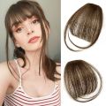 【Storewide Sale】 Invisible Party Daily Hair Extension Hair Accessories Short Girls Clip In Front Neat 3D Bangs Wig Synthetic Air Bangs Straight Bangs.