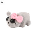 Plush Hamster Toy Cute Musical Bowknot Hamster Plush Toy Perfect Home Decor Gift for Kids Adults Stuffed Hamster Toy. 