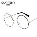 【ETOP】 Retro big round round glasses frame metal Korean frame mirror flat mirror trendy glasses frame. 