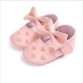 New Cute Toddler Baby Boy Girl Soft PU Leather Bownot Ballet Shoes 0-18 Months. 