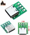1Pcs TYPE-C female test board USB 3.1 16P to 2.54 PCB adapter converter high current. 