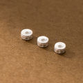 925 Argent Pur Old Nazi Arm Band 5mm Flat Beads Spacer Beads DIY Bracelet Accessories Hand-Knitted Rope Material Scattered Beads S1218. 
