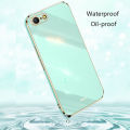 Biruiqu for OPPO A39 / OPPO A57 Back Cover Luxury 6D Plating Frame Shiny Bling Phone Pounch Soft Silicone Square Phone Case. 