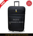 HOT 28 Inch Soft Side Suitcase Trolley Bag | Durable Travel Luggage | Front Pocket Style Trolley Bags with Lock Best For Wedding Gifts & Travel. 