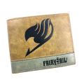 Japanese Anime Fairy Tail Wallets PU Leather Embossing LOGO Purse for Teenager Men Women Card Holder Cartoon Dollar Short Wallet. 