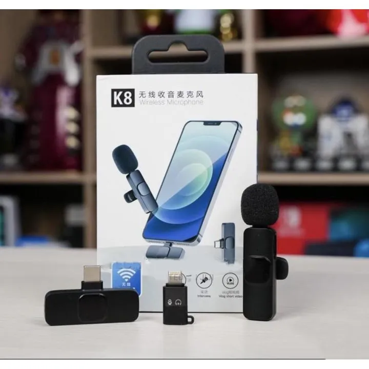 K8%20Wireless%20MIC%20For%20Vlogging%20with%20Microphone%20Accessories%20Video%20for%20Type%20C%20Android,%20IOS%20Lightining%20&%203.5mm%20Jack%20-%20Image%202