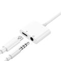 EZone 8-Pin to 3.5mm Audio Headphone Jack Adapter 2-in-1 for iPhone and iOS Devices. 