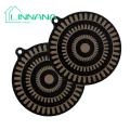 Food-grade Silicone Stove Guard 2pcs Non-stick Silicone Stove Mat Induction Cooktop Protector 9.5-inch Heat-resistant Reusable Pad for Cooktop Stove Cover Easy to Clean Kitchen Accessories Durable. 