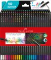 Faber-Castell Eco Pencil Super Soft Touch Black Edition 3mm Lead Color Pencil 100 Colors Set. 