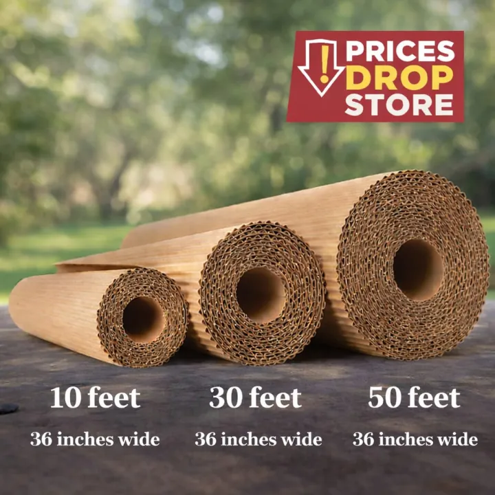 6.9📦 Corrugated Cardboard Roll 10ft / 30ft / 50ft | Prices Drop Store ...