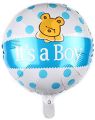 Baby Boy Shower Foil  Balloons Set With Baby Boy Foil & 2 Fancy Baby Boy Foil Balloons. 