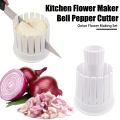 Fruit Vegetable Slicer Chef Onion Cutter Blossom Maker All-in-one Flower Making Kit for Tomatoes More Easy to Use Kitchen Tool Kitchen Flower Maker. 
