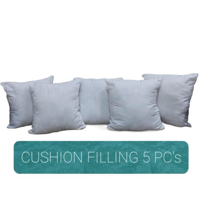 5 Piece 15x15 Sofa Cushions Set Without Cover