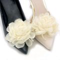 2pcs Flower Bride High Heel Shoe Decorations Clip Shiny Clips Charm Buckle Bow Ribbon Clamp. 
