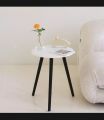 Side Table Round Coffee Table (stool) , White Table. 