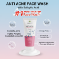 Carynt Salicylic Acid Anti Acne Face Wash - 100ml for Acne Control & Oil Regulation. 