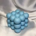 Scented Bubble Cube Candle, 3x3 Modern Design, High-Quality Wax, Relaxing Fragrance, Home Decor. 