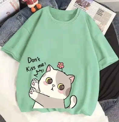 Aua%20n%20Co%20Cat%20printed%20Half%20sleeves%20T-shirts%20for%20Women%20and%20Girls%20-%20Image%203
