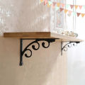 2Pcs Wall Mounted L Shaped Angle Bracket Multifuntional Brace Shelf Brackets Decorative Shelf Brackets Wall Brackets S. 