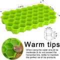 Silicone Ice Cube Tray – Silicone ice cube tray with Lid  Easy Release, Reusable & BPA-Free Ice Cube Maker for Home | flexible ice cube mold. 