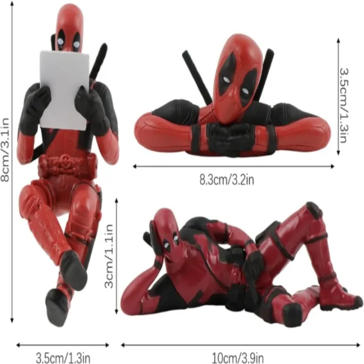 pack of 3 PCS Deadpool Car Accessories,Car Rear View Mirror Hanging ...