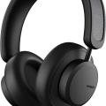 Urbanista Los Angeles Solar Powered Active Noise Cancelling Headphones with Infinite Playtime, Powerfoyle Self Charging Wireless Over Ear Bluetooth 5.0 Earphones, On Ear Detection, Midnight Black. 