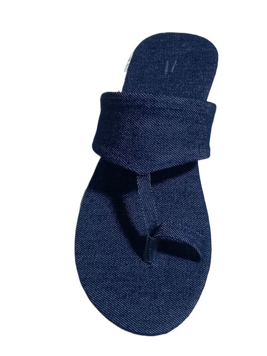 New jeans  Kolhapuri chappal for womens and girls, blue jeans kolhapuri .fashion kolhapuri. jeans chapal.flat kolhapuri