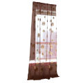 1Pc Sunflower Print Breathable Translucent Tulle Curtain Home Balcony Decor. 