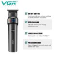 VGR V-987 Professional Digital Display Turbo function 7000RPM Zero Gapped Cordless Pro Self Haircut Hair Clipper Beard trimmer Stainless steel & Ceramic Blade. 