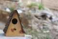 Wooden Bird House Wild Bird Wooden Feeder Hanging in the Garden Yard Small Wall Mounted Wooden Bird Feeder. 