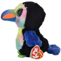 Ty Beanie Boos - Beaks Multicolored Toucan Bird (15cm) Soft Animal Cuddly Plush Toy. 
