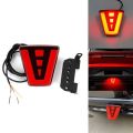 Universal 3rd Brake Lamp F1 Style Slim Red Lava Tail Light 1 Pcs. 