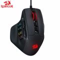 Redragon M811 Aatrox MMO Wired Gaming Mouse with 15 Programmable Buttons RGB Gamer Mouse w/ Ergonomic Natural Grip Build, 10 Side Macro Keys. 