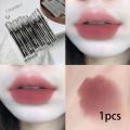 Matte Velvet Lip Gloss Korean Cosmetics Lip Mud Lipstick Waterproof Long-lasting Easy To Wear Red Lip Tint Lip Glaze Makeup. 