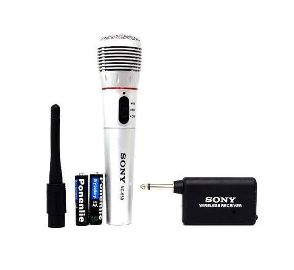 Sony WM-650 Portable Wireless and Wired 2 in 1 Microphone for Home and Stage Use