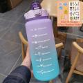 tumbler water bottle Water bottle 2 Liters Water Bottle Motivational Drinking Bottle Sports Water Bottle Time Marker Sticker Portable Reusable Plastic Cups. 