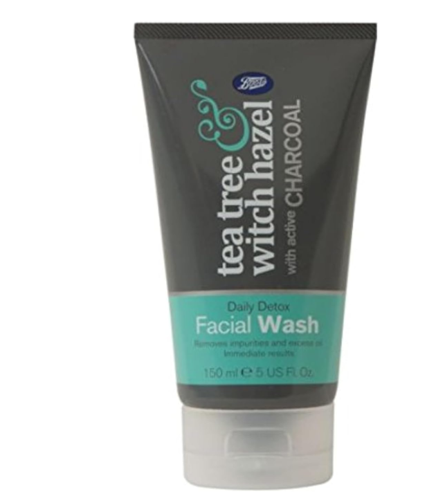 Boots Tea Tree Witch Hazel Charcoal Face Scrub 150ml - Full Size
