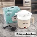 Multi-function Portable Electric Cooker - Egg Steamer - Noodle Pot - Mini Rice Cooker - Electric Kettle - Stainless Steel Mini Cooker - Electric Cooker Pan - Double Layer Non-Stick Pan For Kitchen - 2 Pots - Multi Color Cooker. 