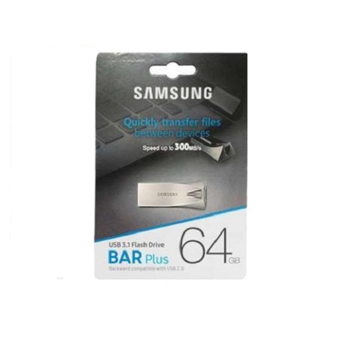 Samsung USB 64GB 3.1 Flash Drive BAR Plus (upto 300MB/s read speed)