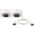 1.4M RS232 DB9 9 Pin Male to VGA Video 15 Pin Male Adapter Cable Light Gray. 