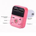Bluetooth-compatible FM Tran_s_mitter Hands Free Car Kit Car Styling MP3 Music Player TF Flash Music 5V 2.1A USB Charger 12V-24V. 