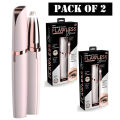 Pack of 2 Electric Eyebrow Trimmers | Mini Eyebrow Shavers & Portable Epilators for Women | Facial Hair Removers. 