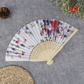 Silk Fan Chinese Japanese Style Folding Fan Wedding Fan Art Gifts Dance Hand Fan. 