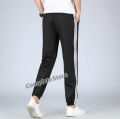 Summer Strip Black Trouser for Man and Women Gym ,Running Casual Wear In Quality Fabric. 