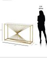 Console Table Rectangle Stone Sofa Table Modern Porch Table Rectangular Italian Minimalist Nordic Slate Narrow Shelf Strip Case Decoration Home Gold 31"L x 12"W x 31"H. 