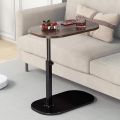 Space-Efficient Adjustable Height C Shaped Side Table – Ideal Sofa and Bed End Table for Apartments, Dorms, Offices and Minimalist Home Setup. 